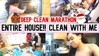 COMPLETE DISASTER WHOLE HOUSE DEEP CLEAN MARATHON// CLEANING MOTIVATION// CLEAN WITH ME// SAHM