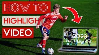 How to Make a PRO Football HIGHLIGHT VIDEO in 2024