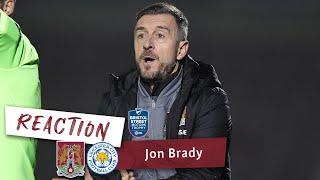 Jon Brady reflects on the Bristol Street Motors Trophy win over LeicesterCity under 21s