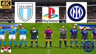 Winning Eleven 2002 Gameplay - Lazio vs Inter Milan - Duckstation PS1 on PC - Full Game [4K60]