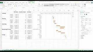 How To... Create a Basic Gantt Chart in Excel 2013