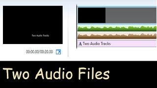 How to add two audio files Windows Movie Maker