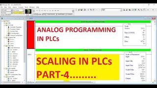 Analog Programming in PLCs, SCALING  PART-4