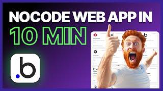 Watch me build a web app in 10 minutes without using code with Bubble.io [NoCode Web Apps]