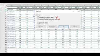 Day164 Group Excel Columns or rows   Group Direction