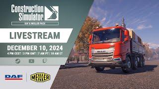 Construction Simulator – DAF & MEILLER Pack | Livestream