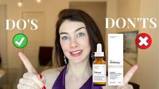 HOW TO PROPERLY USE THE ORDINARY'S CAFFEINE SOLUTION 5% + EGCG | DO'S & DON'TS