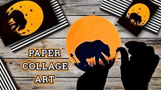 Paper Collage Art | Collage Art with Paper | Paper Craft