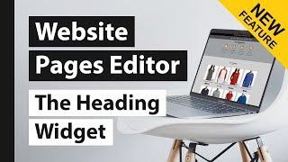 Heading Widget explained - DecoNetwork 8 website pages editor