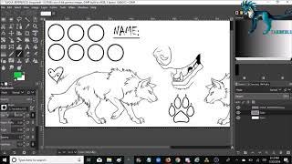 Using Gimp To Color In A Transparent Lineart