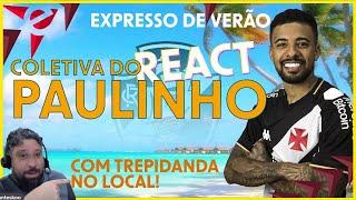 REAPRESENTAÇÃO DO ELENCO VASCO 2025 - COLETIVA PAULINHO PAULA AO VIVO - CT MOACYR BARBOSA - REACT