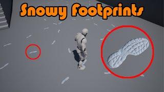 Footprints In Snow - Unreal Engine 4 Tutorial