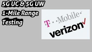 T-Mobile N41 5G UC range test, New Verizon C Band site needs work.