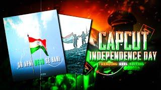 Trending Independent day Reel Editing.. Full Tutorial..!! Capcut Tutorial