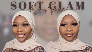 *DETAILED* Soft Glam Makeup Routine for Darkskin WOC | Beginner Friendly Tutorial | Amina Bands