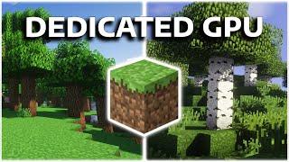 HOW TO USE DEDICATED GPU ON MINECRAFT