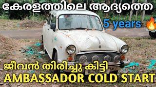 #coldstart #vintage Ambassador Cold Start / 5 years / Car Clinic