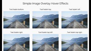 Simple Image Overlay Hover Effects in Bootstrap