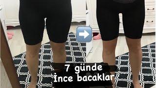 7 GÜNDE İNCE BACAKLAR! Bacaklarını inceltmek isteyen bu videoya bakmadan geçmesin! -3cm@LillySabri