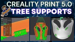 TUTORIAL: Tree Supports, Support Painting, Support Blocking: Creality Print 5 - 3D Printer Slicer