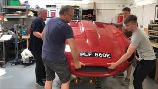 Ep14 - 1967 Jaguar E-Type bonnet removal and sorting parts for rechroming