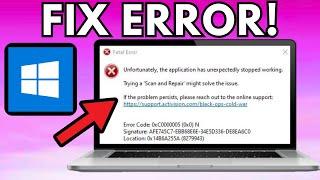 How To Fix Error Code 0xc0000005 2024