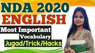 Most Important Vocabulary For NDA 2020 | NDA Exam 2020 | NDA Maths Jugad Se