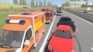 Autobahn Police Simulator 2 - Highway Accident! Gameplay 4K