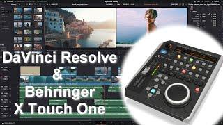 Behringer X Touch One with DaVinci Resolve - 1 - Cut & Edit