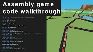 Code walkthrough of my game written in x64 assembly