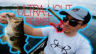 ZMan Finesse FrogZ, an Ultra Light Spinning Rod, Custom Hook, and Big Bass - Kayak Fishing Adventure