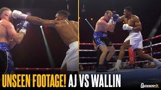 EXCLUSIVE FOOTAGE! Anthony Joshua's beatdown of Otto Wallin from unseen angle 