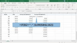 How to Calculate Running Total or Cumulative Sum in Excel - Office 365