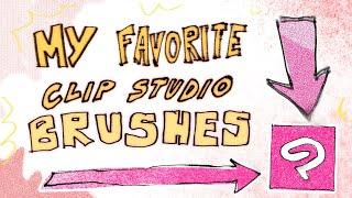 favorite (free) brushes for clip studio paint pro/ex!!