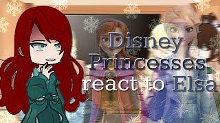 Disney Princesses react to Elsa《gacha reactz》TYSM FOR 14K SUBS~[|]Read Description