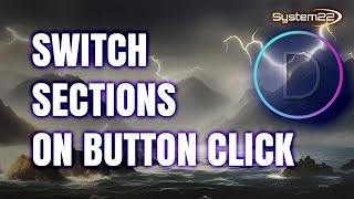 Divi Theme Switch Sections On Button Click And Have Button Text Change