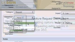 UC Davis ServiceNow Training - Category and Subcategory