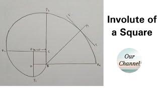 Involute of a Square | Construction | Engineering Drawing #trending #viral