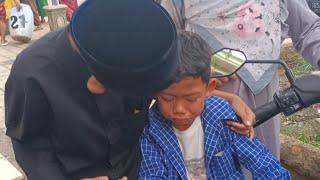 RAFIE nangis Mau tidur  sama Aa RANDIKA di pesantren  #sedih #rafie #kangen #randika #pesantren