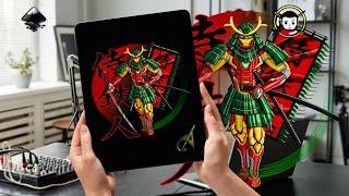 Epic Samurai Iron Man Digital Art | Marvel Meets Ancient Japan in Inkscape Tutorial