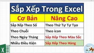 Hướng dẫn sắp xếp trong excel từ cơ bản đến nâng cao