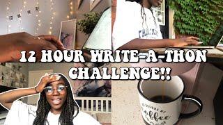 12 hour write-a-thon! // writing vlog