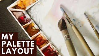 My Watercolor Palette Set Up - Explanation