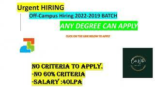 Microsoft Off Campus Drive 2022-2019 BATCH | 40 LPA Salary | Best Job | High Paying Jobs | Apply Now