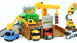 타요 중장비 장난감 놀이 씨티 공사장 플레이세트 Tayo Bus Heavy machinery Toys in Constructon site