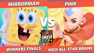 SSC Fall Fest NASB Winners Finals - MirrorMan (Spongebob) Vs. Pink (Aang) Nick All-Star Brawl