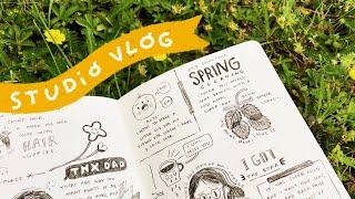 Let's Visual Journal!  Studio Vlog