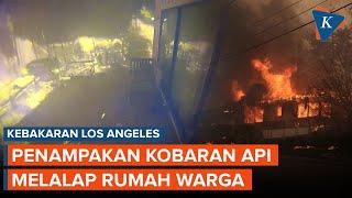 Rekaman Kamera Keamanan Saat Kebakaran Los Angeles Lalap Rumah Warga