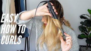 Curl your hair with GHD straightener - For beginners