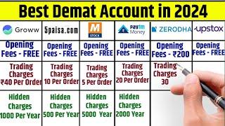 Zerodha vs Groww vs Upstox vs Paytm Money vs 5Paisa vs MStock| Best Trading App in India 2024